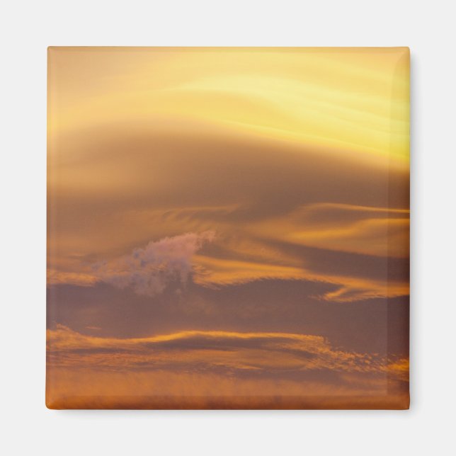 Imã Nuvem lenticular ao pôr do sol (Frente)