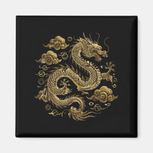 Imã Nuvens Asiáticas Dragão Vintage Chineses Japoneses