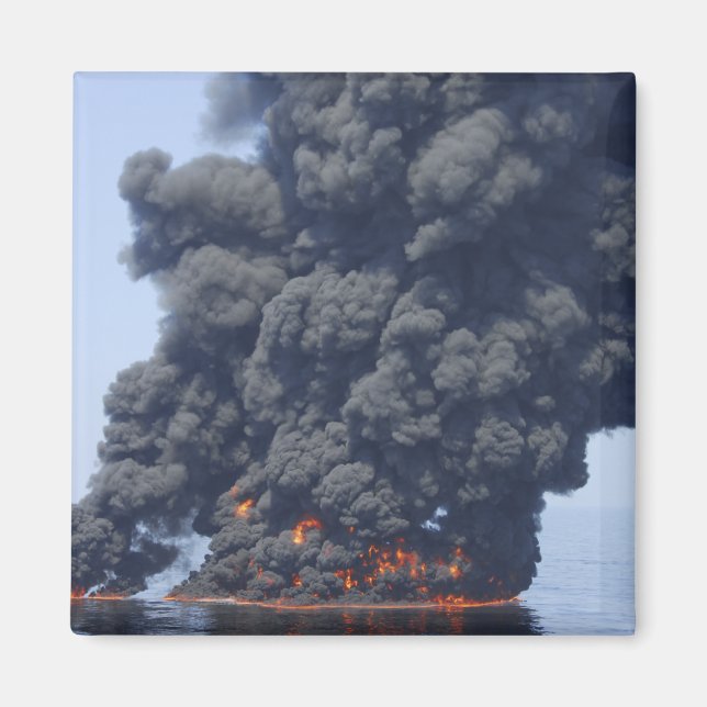 Imã Nuvens escuras de fumaça e fogo emergem 2 (Frente)