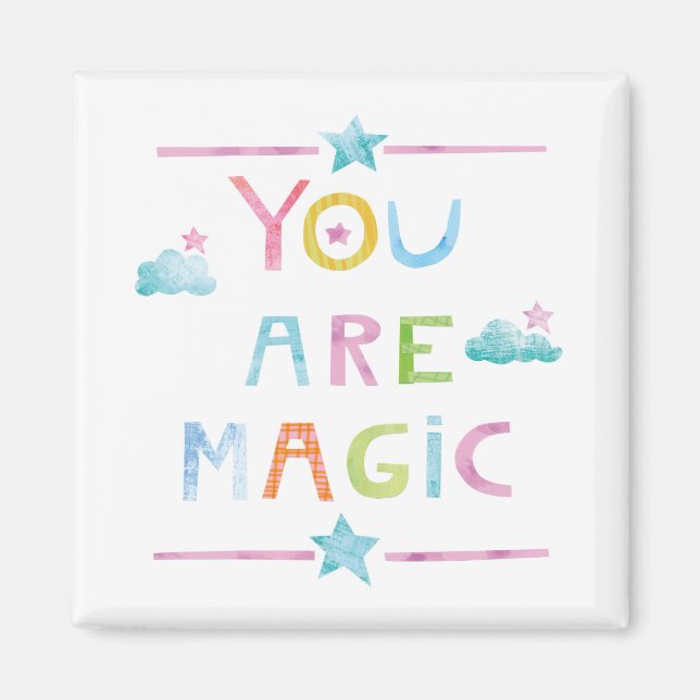 Imã Nuvens mágicas Você é mágica (Frente)