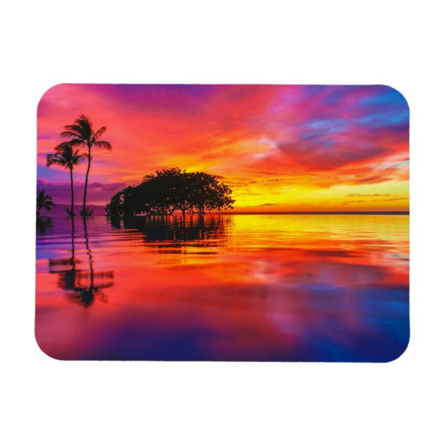 Ímã Nuvens majestosas e reflexões (Horizontal)