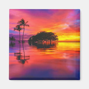 Imã Nuvens majestosas e reflexões