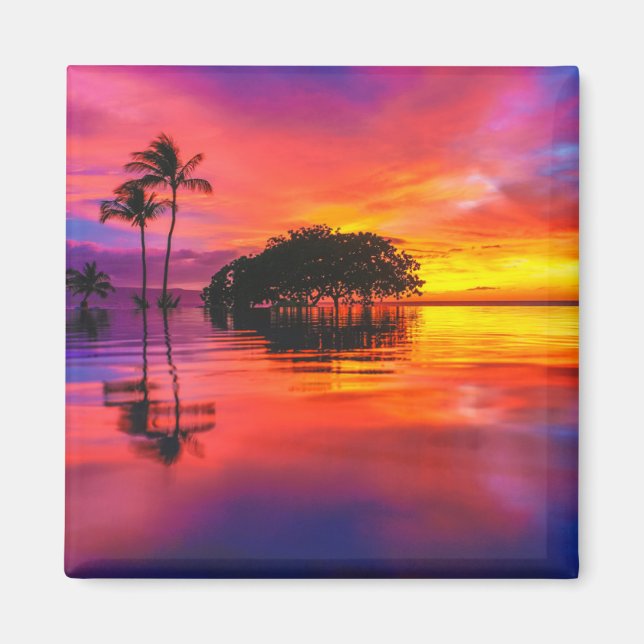 Imã Nuvens majestosas e reflexões (Frente)