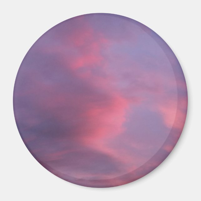 Imã Nuvens Rosa Azul (Frente)