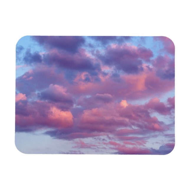 Ímã Nuvens rosadas e roxas (Horizontal)
