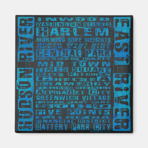 Imã NYC Neighborods Blue