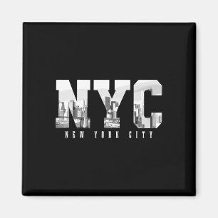 Imã Nyc Nova York Ny Horizonte Ny EUA América Vintage
