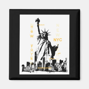 Imã Nyc Nova York Ponte de Brooklyn Estátua da Liberda