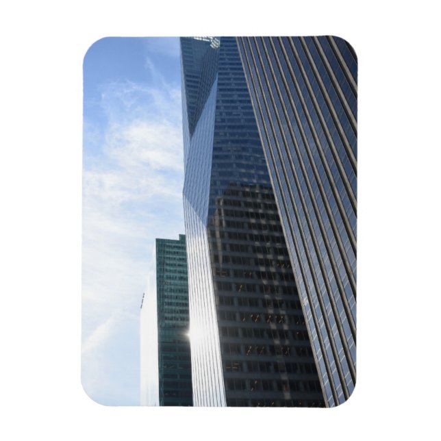 Ímã NYC Skyscrapers Arquitetura Manhattan Nova Iorque (Vertical)