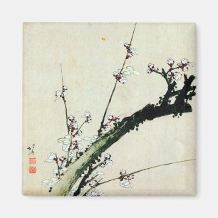 Imã o 梅花, ameixa do 北斎 floresce, Hokusai, Ukiy