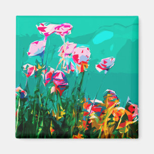 Imã O abstrato floresce o ímã