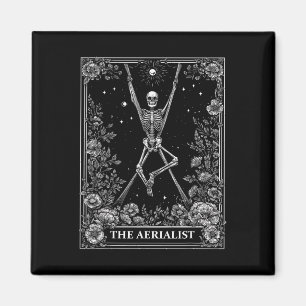 Imã O Aerialista Seda Aérea Carta de Tarot Esqueleto B