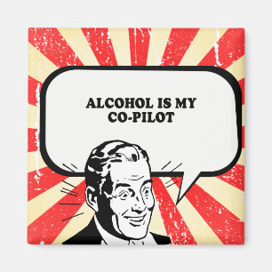 Imã O ÁLCOOL É MEU t-shirt do COPILOTO