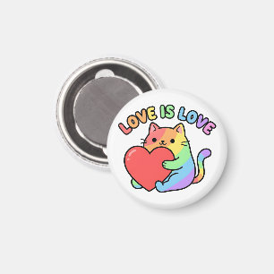 Imã O Amor é Amor Presente de Gato Arco-Íris, Orgulho