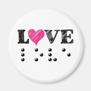 Imã O Amor É Cego Braille