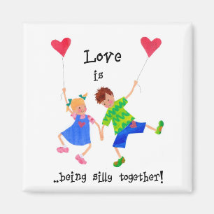 Imã O "amor é…" Ímã