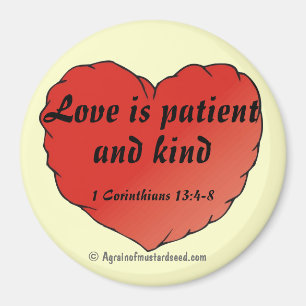 Imã O amor é paciente e bondoso Loja do Amor de Deus