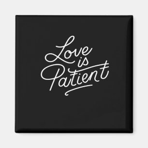 Imã O Amor é Paciente Tipografia de Escritura Coríntio