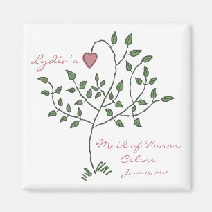 Imã O amor é profundamente ímã enraizado do quadrad