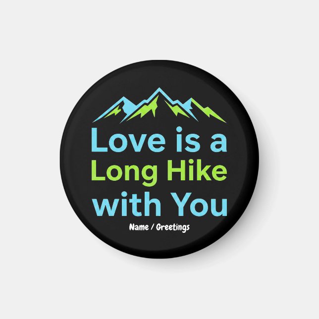 Imã O Amor é uma Longa Caminhada com Você Casal de Mon (Frente)