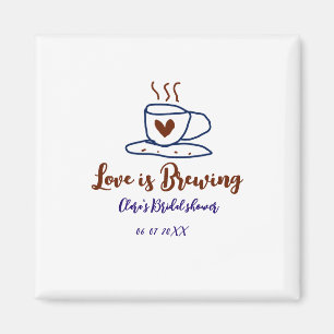 Imã O amor está fervendo chá revelação brown blue para