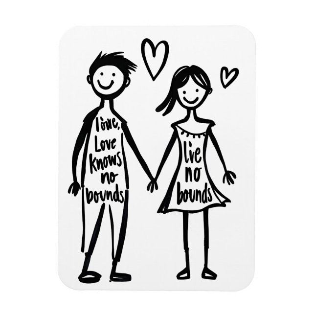 Ímã O amor não conhece limites (Vertical)