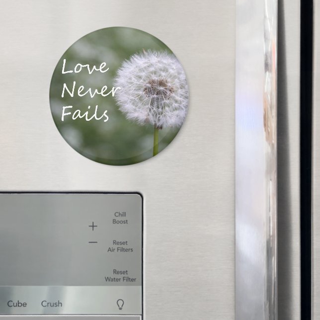 Imã O Amor Nunca Falha Dandelion1 Coríntios 13 (In Situ (Fridge))