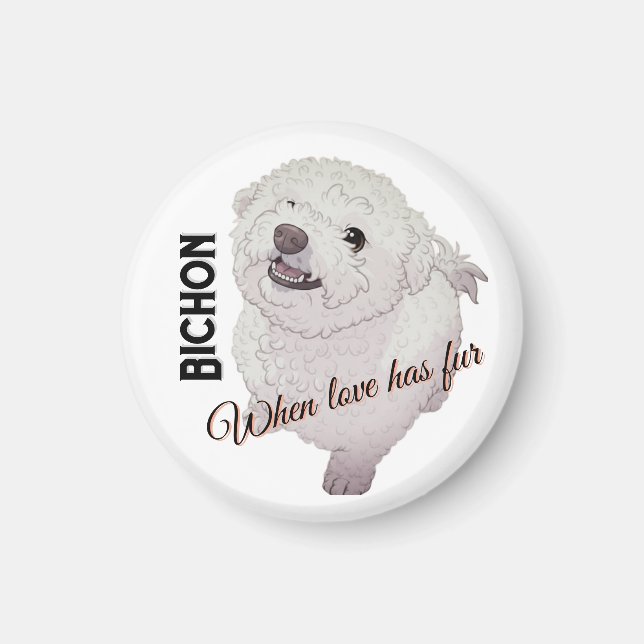Imã O amor tem pelo Bichon  (Frente)