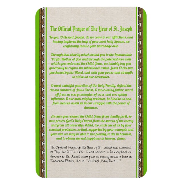 Ímã O Ano da Rua Joseph (M 036) - Oração 1 (Vertical)