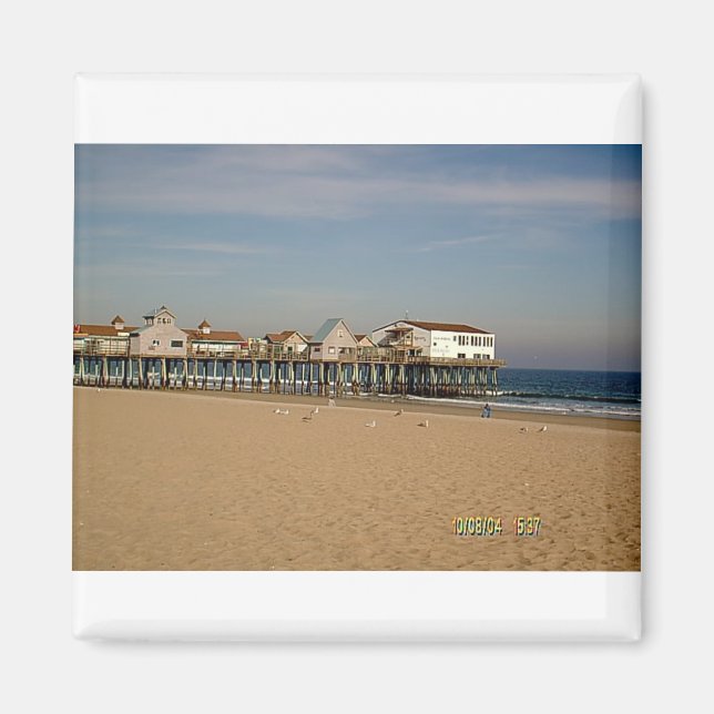 Imã O Antigo Píer de Praia do Orquard (Frente)