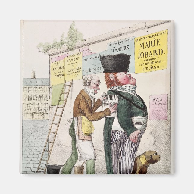 Imã O anúncio de um Bill Sticker, 1820 (Frente)