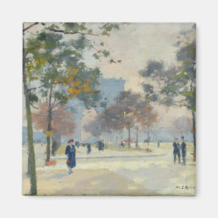 Imã O Arco de Triomphe no outono, Paris