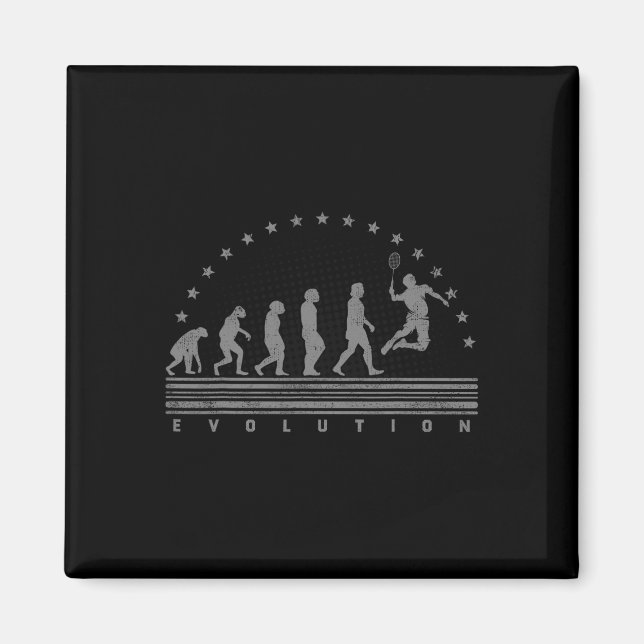 Imã O Badminton Evolui O Trapaceiro Masculino (Frente)
