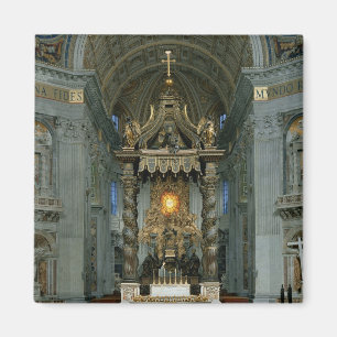 Imã O Baldacchino, o altar alto e a cadeira