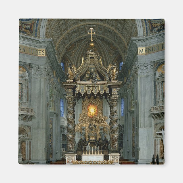 Imã O Baldacchino, o altar alto e a cadeira (Frente)