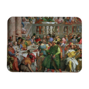 Ímã O banquete do casamento em Cana, detalhe de