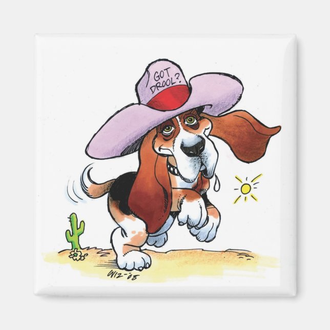 Imã O Basset Tem O Drool? Íman (Frente)