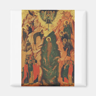 Imã O Batismo de Cristo ícone bizantino