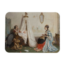 O bebê está dormindo (por Gerolamo Induno)