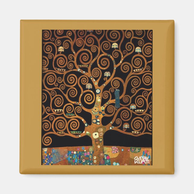 Imã O Beijo de Gustav Klimt Magnet (Frente)