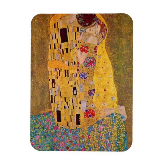 Ímã O Beijo de Gustave Klimt (Vertical)