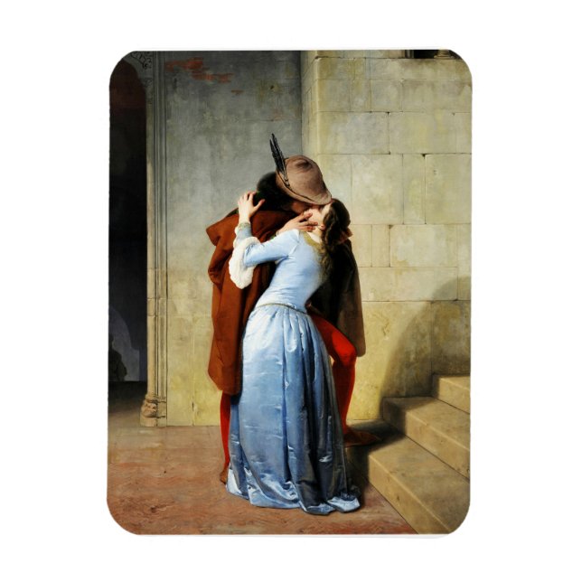Ímã O Beijo - Francesco Hayez Il Bacio Romântico (Vertical)