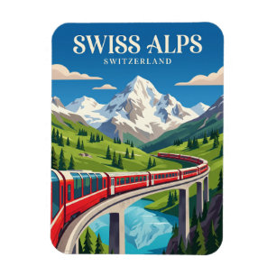 Ímã O Bernina Express (Alpes Suíços) Suíça