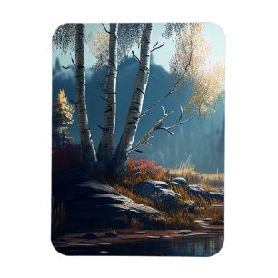 Ímã O Birches Norte Ireland Round, Birch View