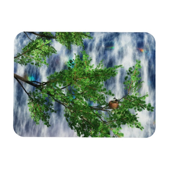 Ímã O Birdsnest Cai No Íman Flexível (Horizontal)