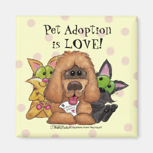 Imã O bobo e o Tig com Adoção Sassiva-Pet é AMOR