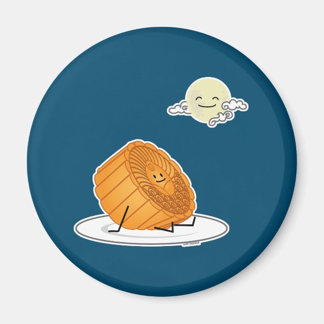 Imã O bolo lunar lunar do Festival de outono do Médio  (Frente)