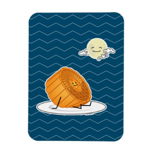 Ímã O bolo lunar lunar do Festival de outono do Médio