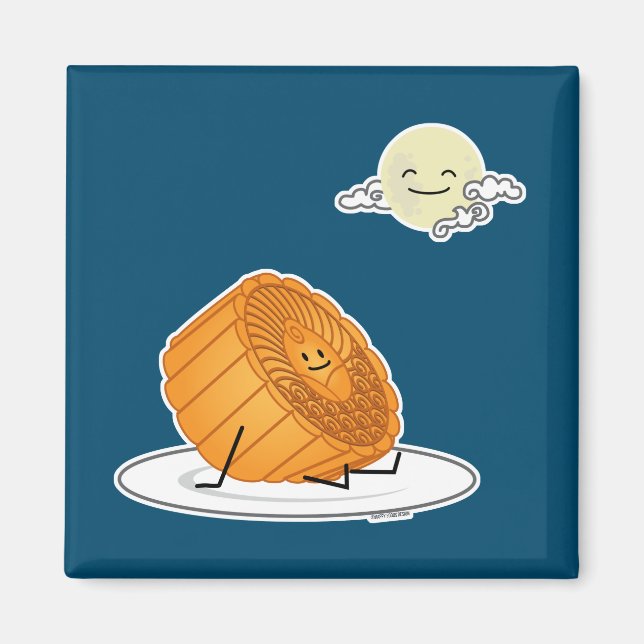 Imã O bolo lunar lunar do Festival de outono do Médio  (Frente)