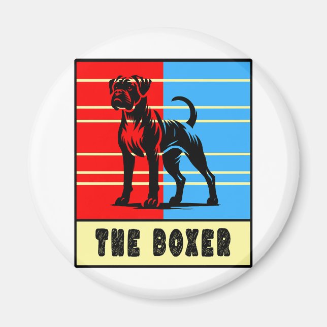 Imã O Boxer - Cachorro Forte (Frente)